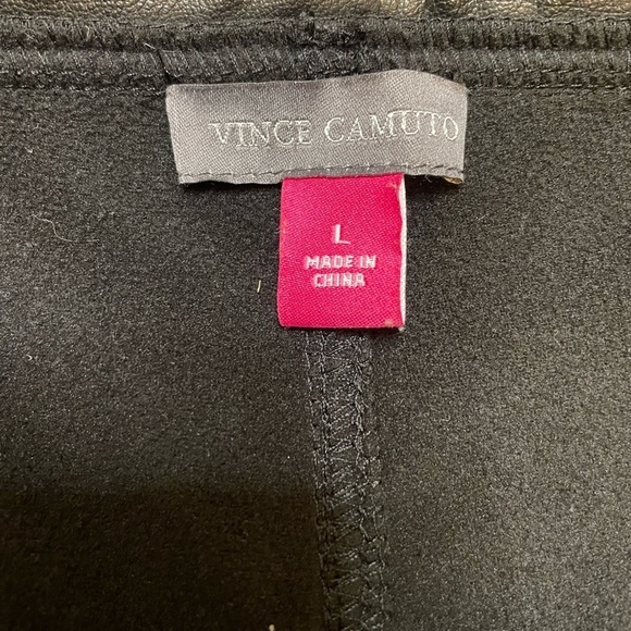 Vince Camuto size large black faux leather leggings - Picture 6 of 6